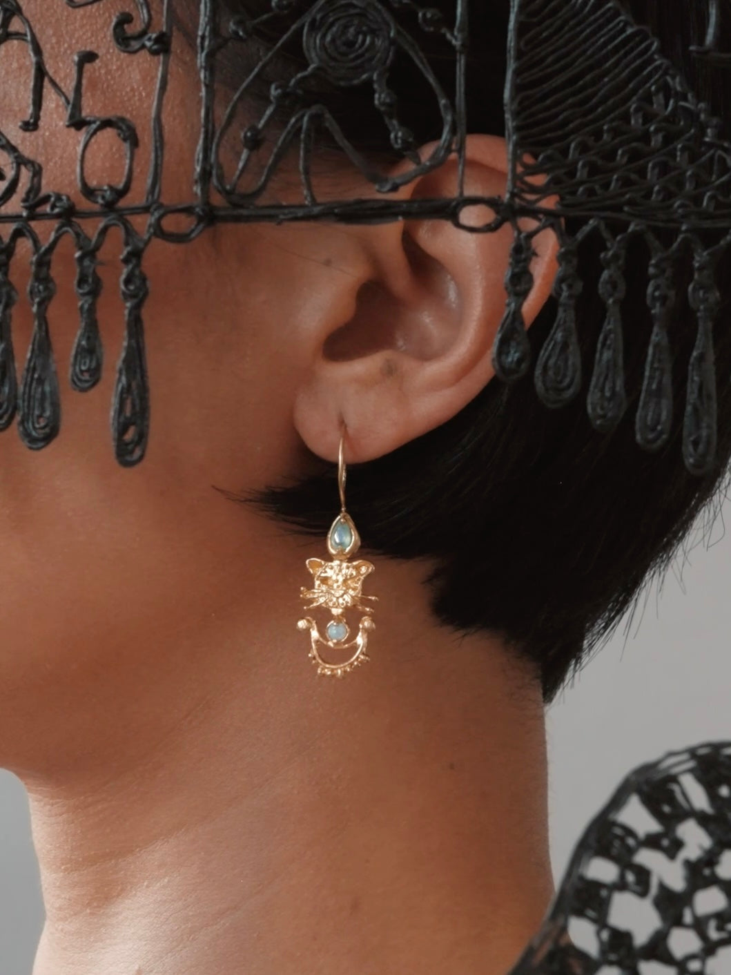 The Leopard's Whiskers Earrings