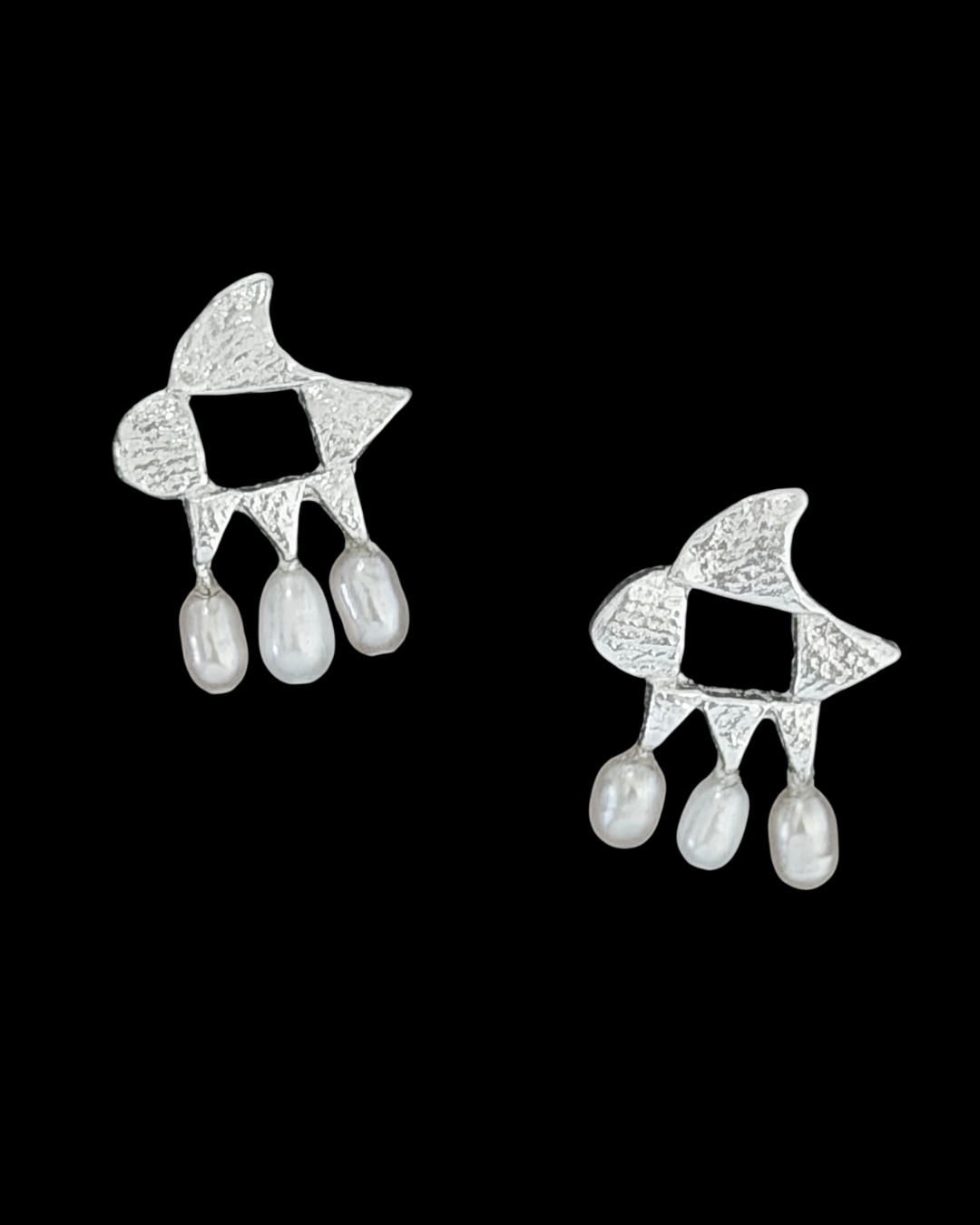 The Tri Ballet Studs - Silver