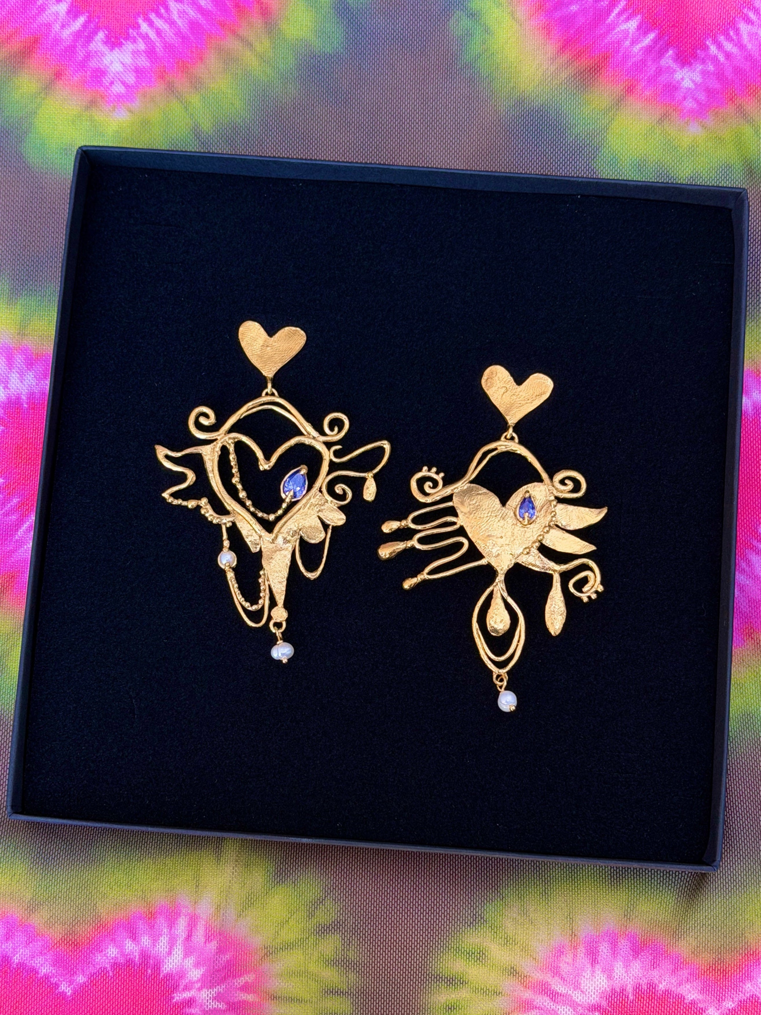 The Darling Heart Earrings - One Of A Kind